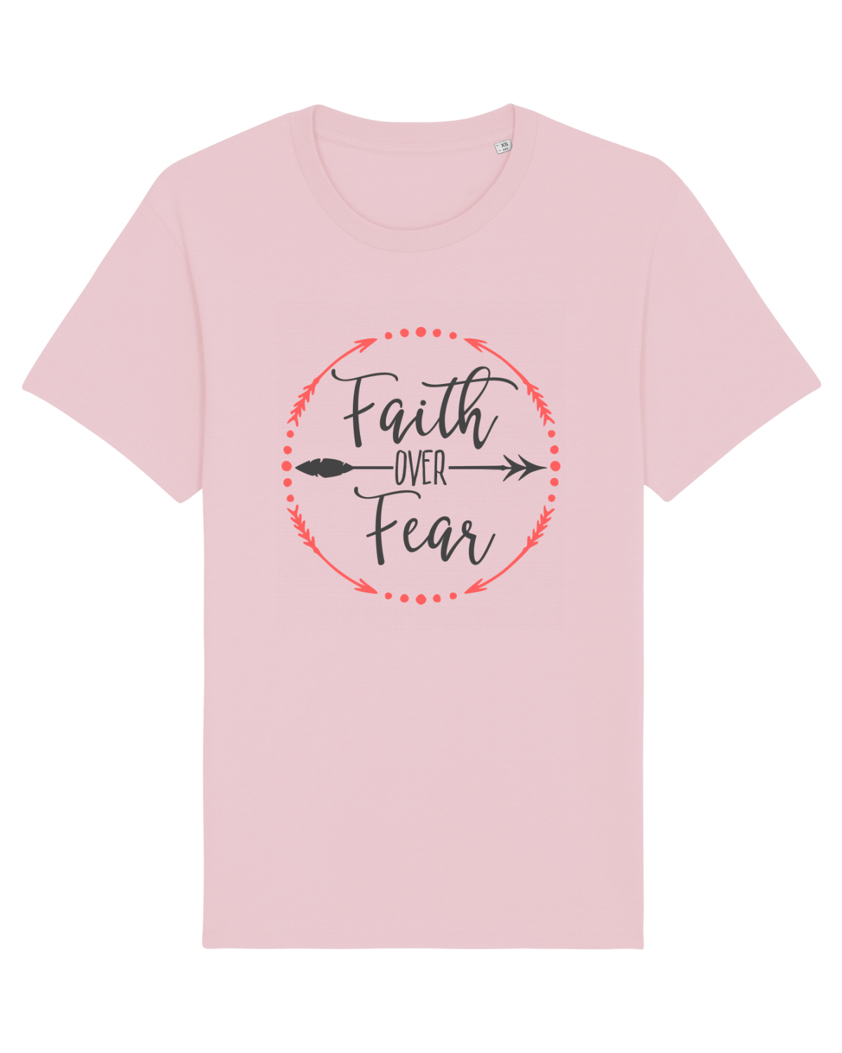 Tricou mânecă scurtă Unisex Rocker Cotton Pink