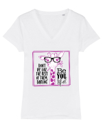 Giraffe BeYouTiful Tricou mânecă scurtă guler V Damă Evoker
