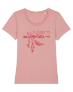 Raising My Tribe Tricou mânecă scurtă guler larg fitted Damă Expresser
