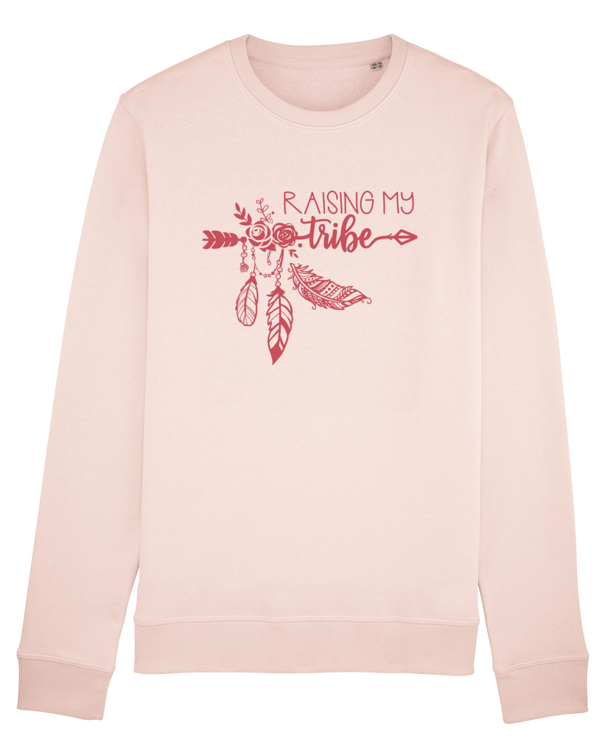 Bluză mânecă lungă Unisex Rise Candy Pink