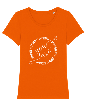 You Are Worthy Bright Orange