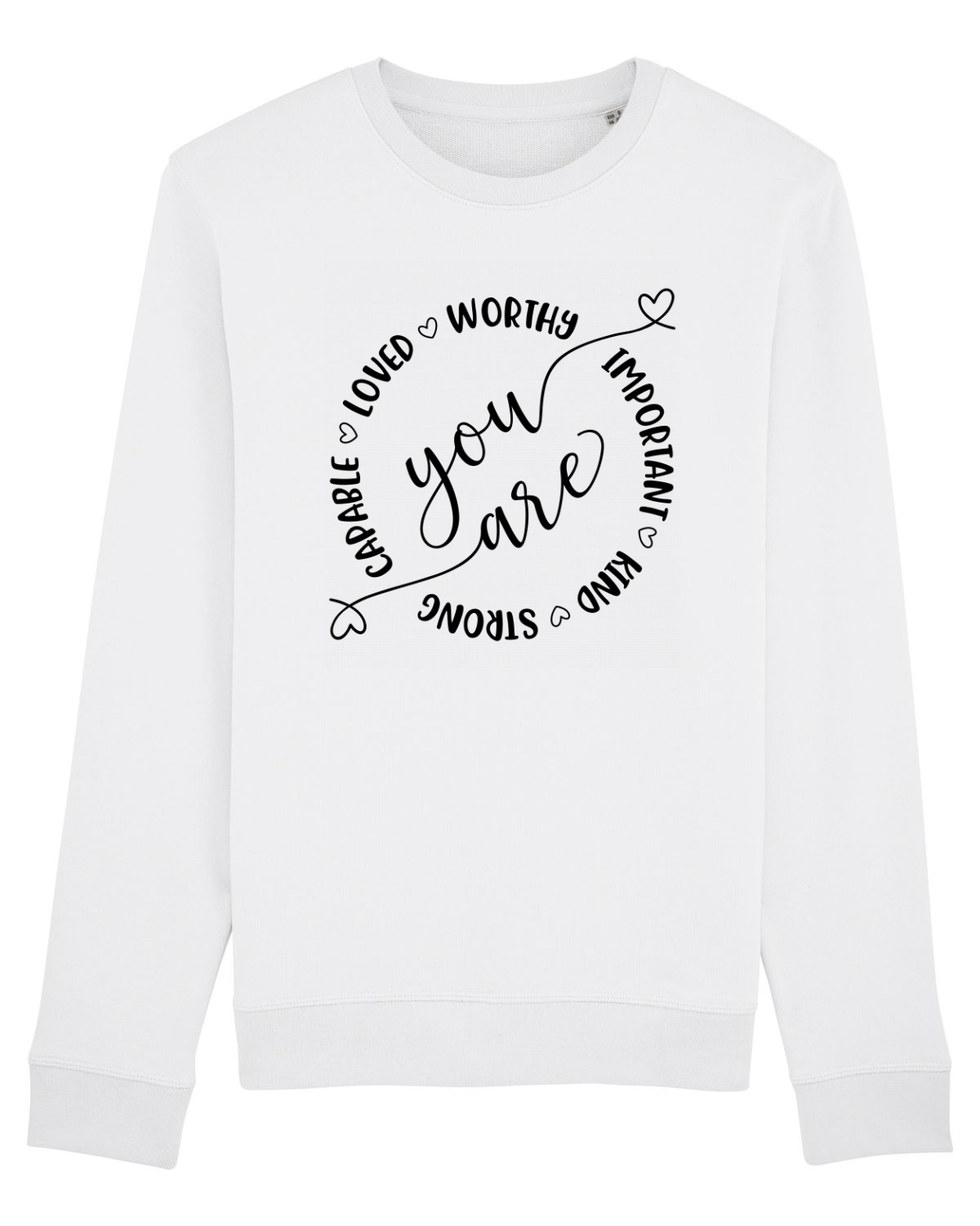 Bluză mânecă lungă Unisex Rise White