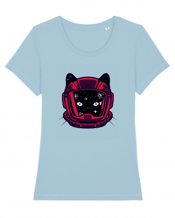 Astronaut Space Cat Sky Blue