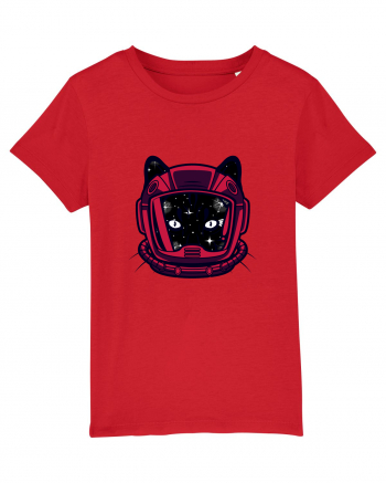 Astronaut Space Cat Red