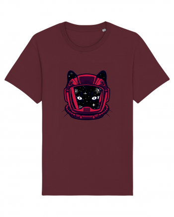 Astronaut Space Cat Burgundy