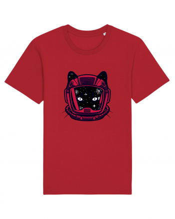 Astronaut Space Cat Red