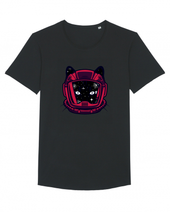 Astronaut Space Cat Black