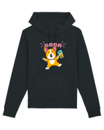 Kawaii Corgi Drinking Boba Tea Hanorac Unisex Drummer