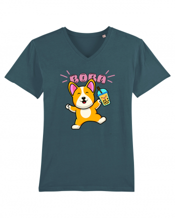 Kawaii Corgi Drinking Boba Tea Stargazer