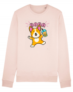 Kawaii Corgi Drinking Boba Tea Bluză mânecă lungă Unisex Rise