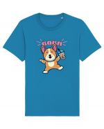 Kawaii Corgi Drinking Boba Tea Tricou mânecă scurtă Unisex Rocker