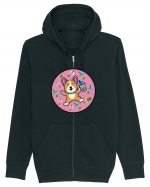 Kawaii Corgi Drinking Boba Tea Hanorac cu fermoar Unisex Connector