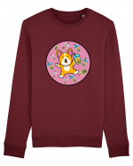 Kawaii Corgi Drinking Boba Tea Bluză mânecă lungă Unisex Rise