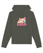 Kawaii Corgi Drinking Boba Tea Hanorac Unisex Drummer