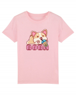 Kawaii Corgi Drinking Boba Tea Tricou mânecă scurtă  Copii Mini Creator