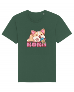 Kawaii Corgi Drinking Boba Tea Tricou mânecă scurtă Unisex Rocker