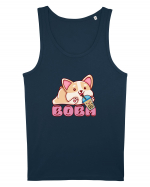 Kawaii Corgi Drinking Boba Tea Maiou Bărbat Runs