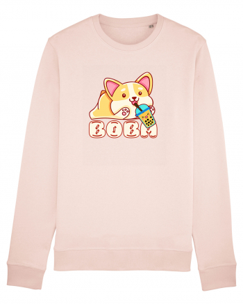 Kawaii Corgi Drinking Boba Tea Candy Pink