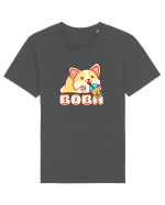 Kawaii Corgi Drinking Boba Tea Tricou mânecă scurtă Unisex Rocker