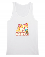 Kawaii Corgi Drinking Boba Tea Maiou Bărbat Runs