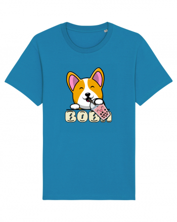 Kawaii Corgi Drinking Boba Tea Azur