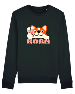 Kawaii Corgi Drinking Boba Tea Bluză mânecă lungă Unisex Rise