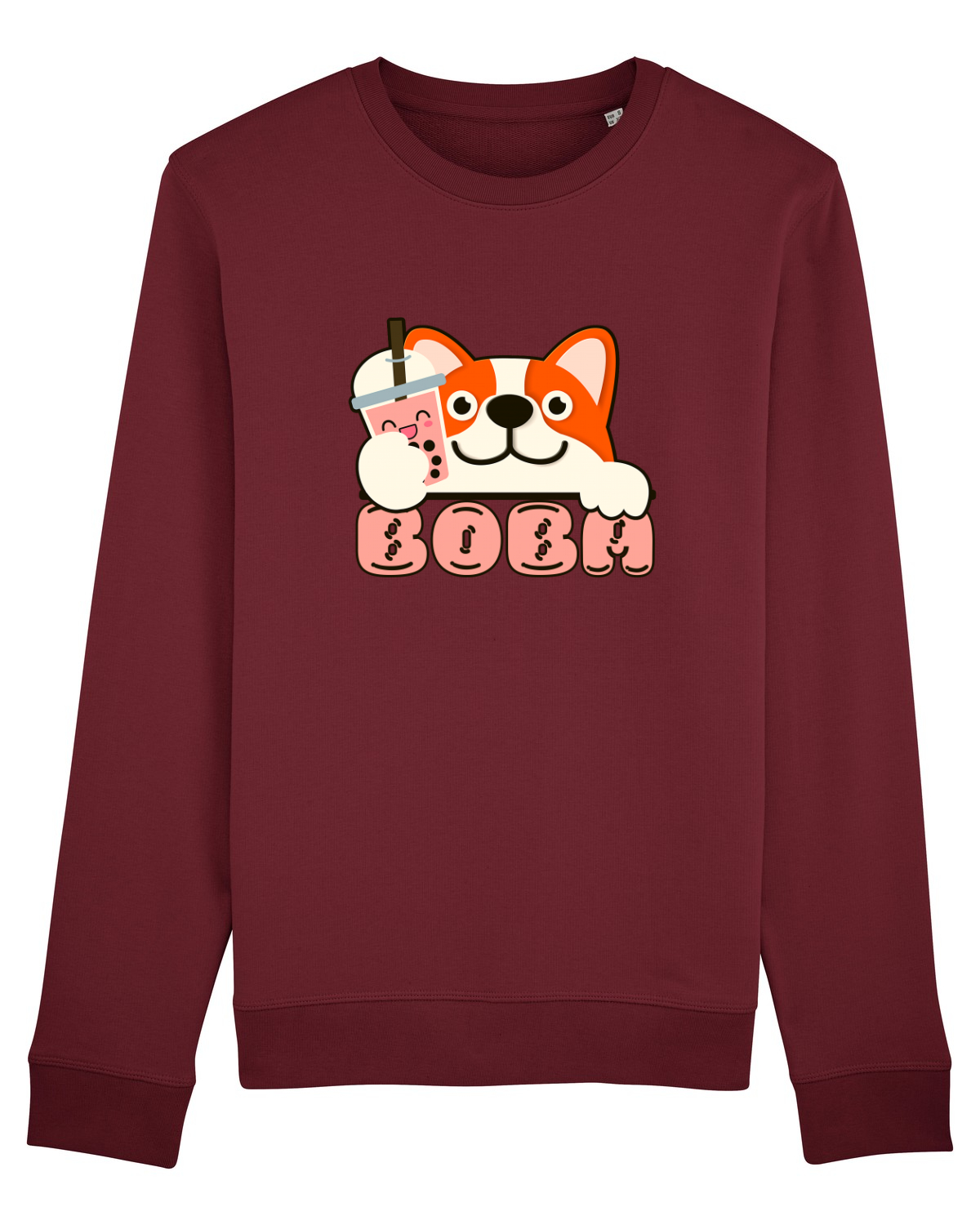Bluză mânecă lungă Unisex Rise Burgundy