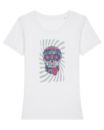 American Sugar Skull White