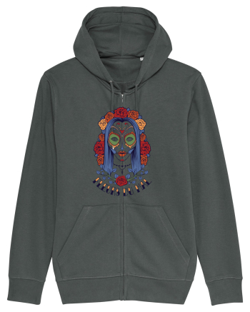 Fleurs Du Mal Woman Skull Anthracite