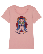 Fleurs Du Mal Woman Skull Tricou mânecă scurtă guler larg fitted Damă Expresser