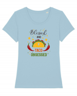 Taco Obsessed Tricou mânecă scurtă guler larg fitted Damă Expresser