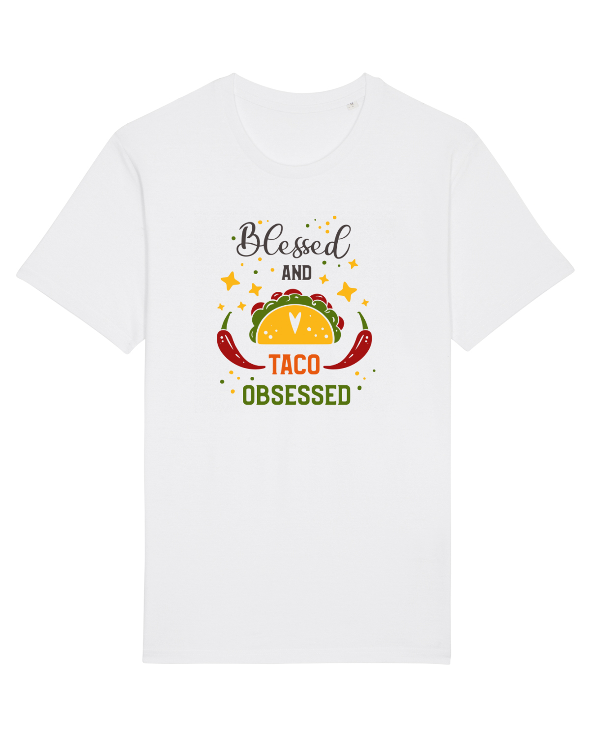 Tricou mânecă scurtă Unisex Rocker White