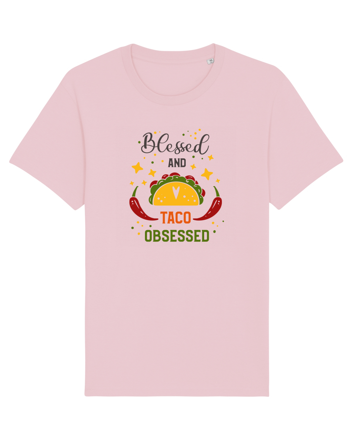 Tricou mânecă scurtă Unisex Rocker Cotton Pink