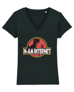 N-am Internet Tricou mânecă scurtă guler V Damă Evoker