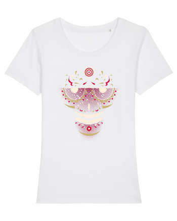 Pink Salsa Skull White