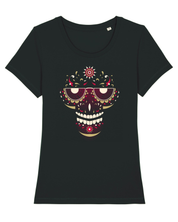 Pink Salsa Skull Black