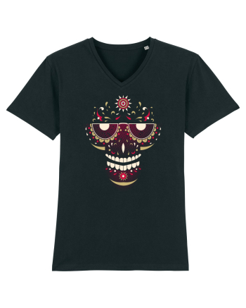 Pink Salsa Skull Black