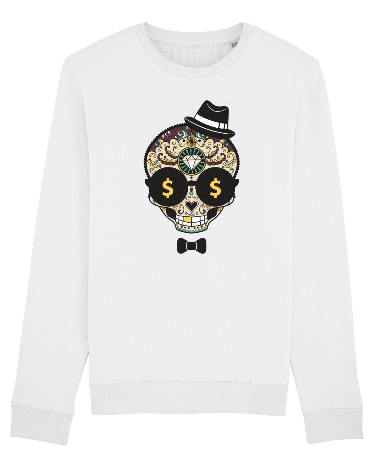 Bluză mânecă lungă Unisex Rise White