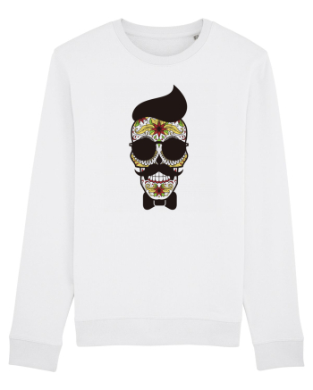 Hipster Skull White