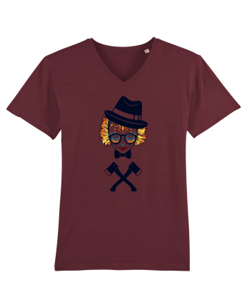 Autumn Monster Skull Burgundy