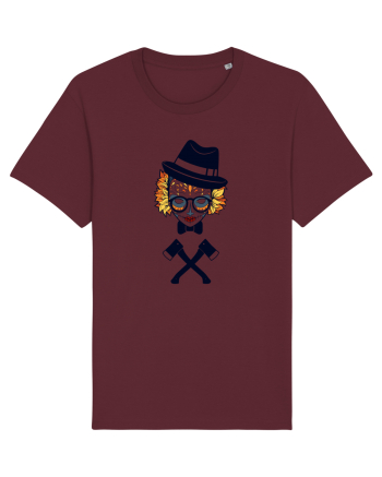 Autumn Monster Skull Burgundy