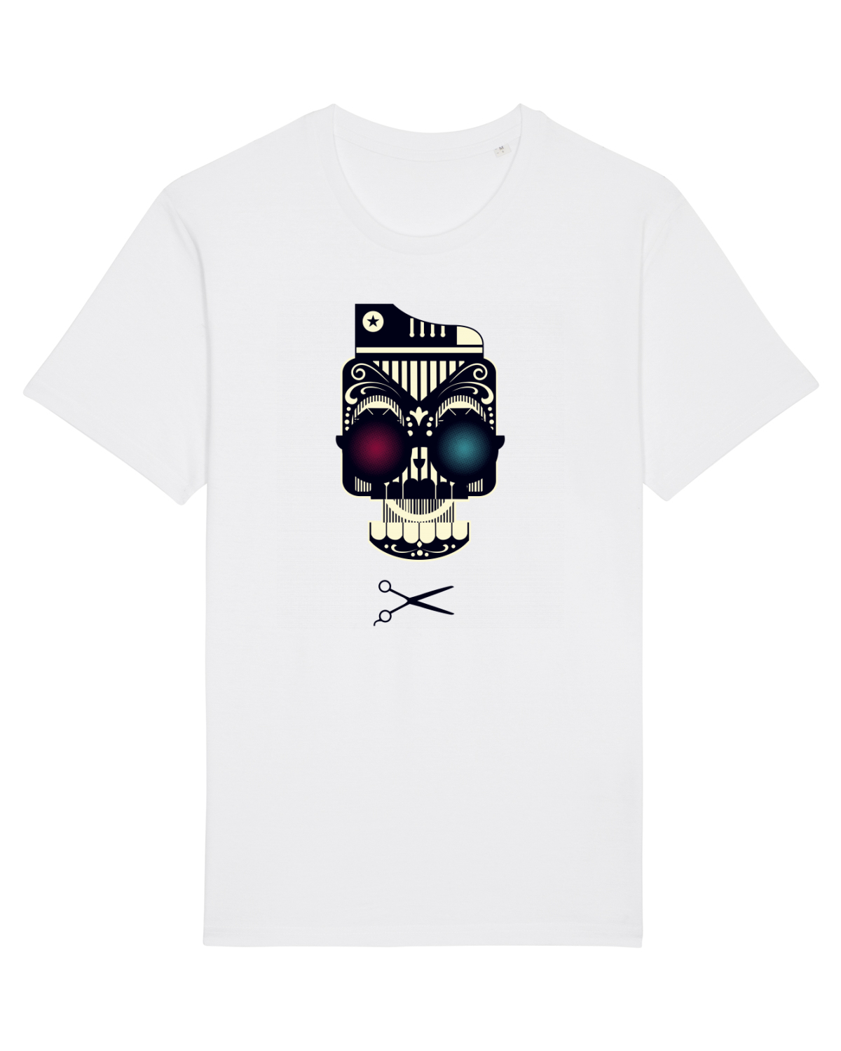 Tricou mânecă scurtă Unisex Rocker White