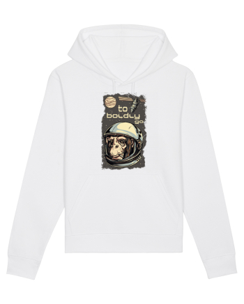 To Boldly Go Astronaut Ape White