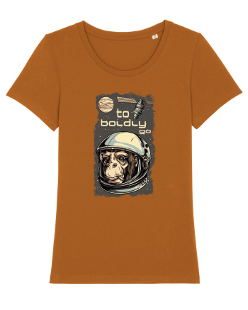 To Boldly Go Astronaut Ape Roasted Orange