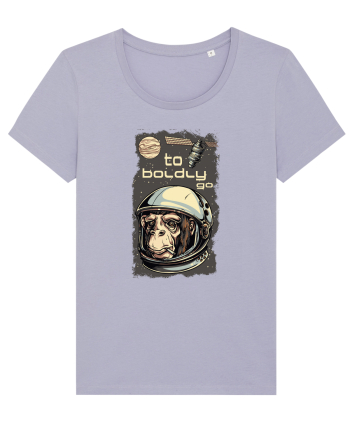 To Boldly Go Astronaut Ape Lavender