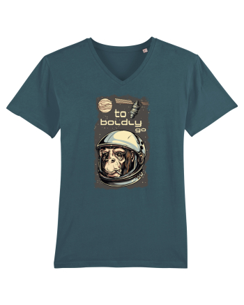 To Boldly Go Astronaut Ape Stargazer
