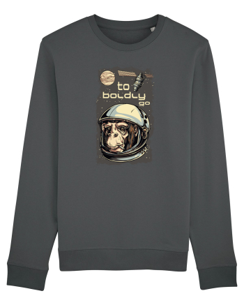 To Boldly Go Astronaut Ape Anthracite