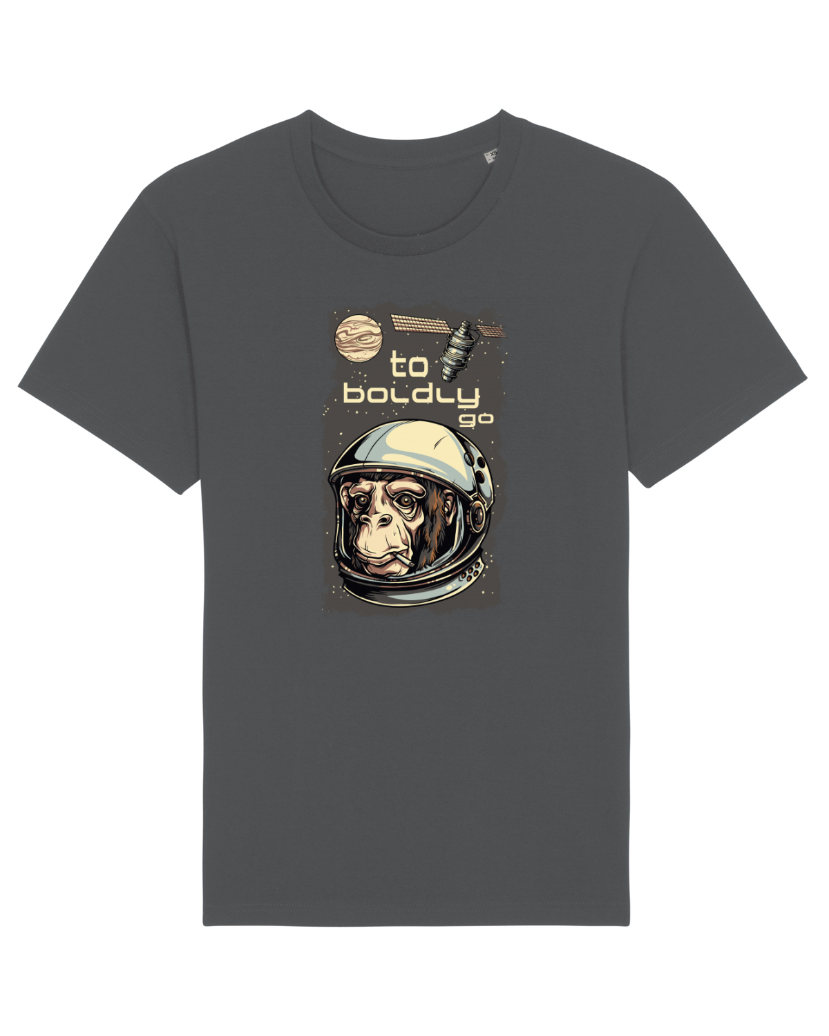 Tricou mânecă scurtă Unisex Rocker Anthracite
