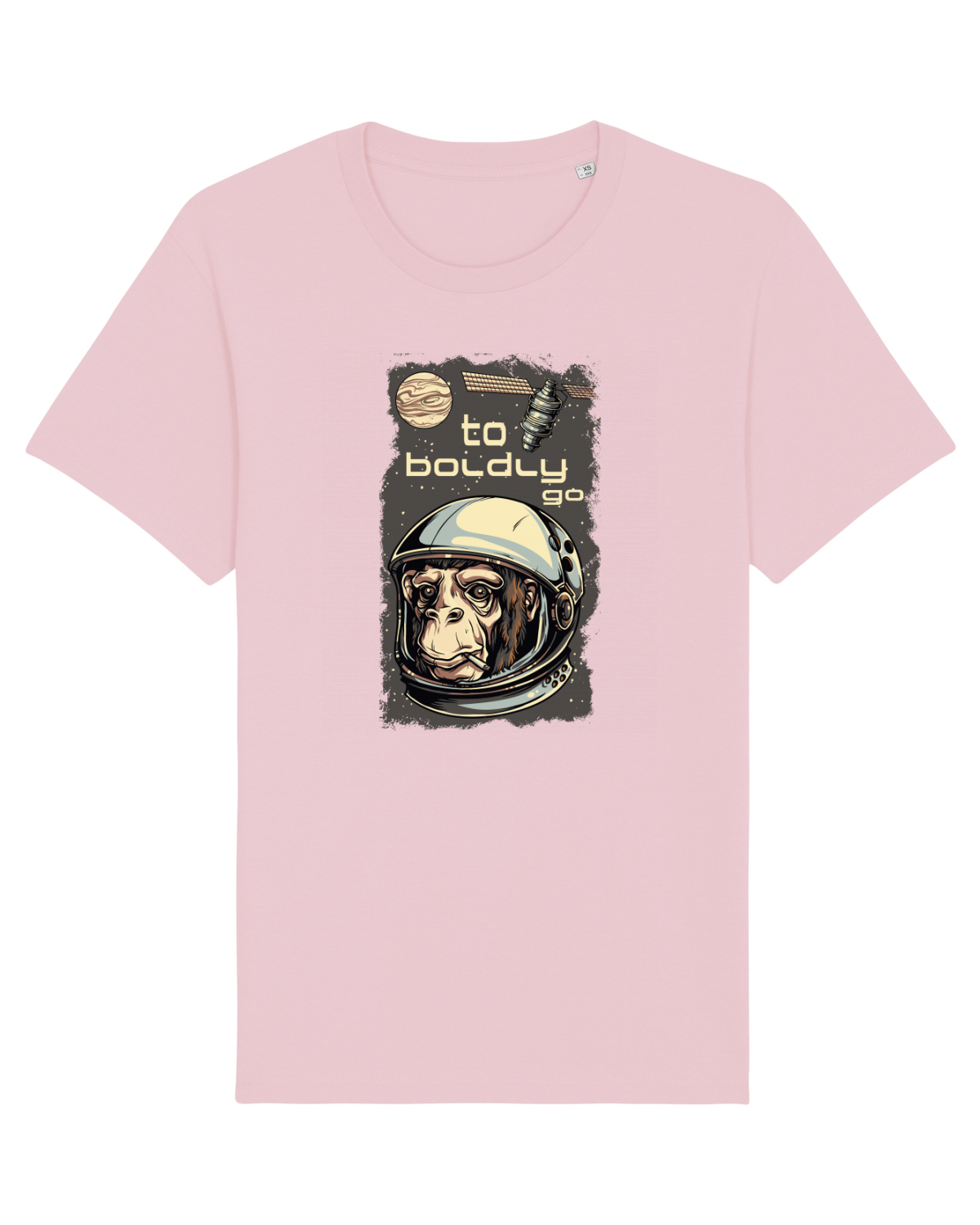 Tricou mânecă scurtă Unisex Rocker Cotton Pink