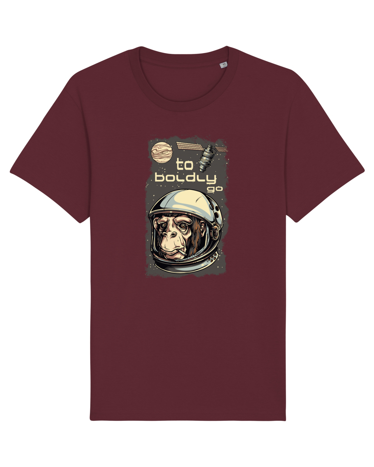 Tricou mânecă scurtă Unisex Rocker Burgundy